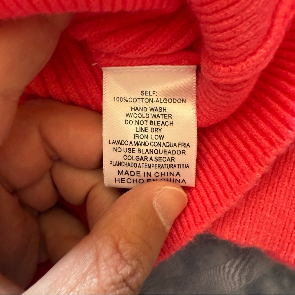 💖 &merci Textured Ribbed Knit Sweater – Pink (Size Large) - Picture 3 of 9
